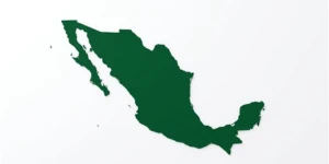 Mapa de México representando datos alojados en territorio nacional
