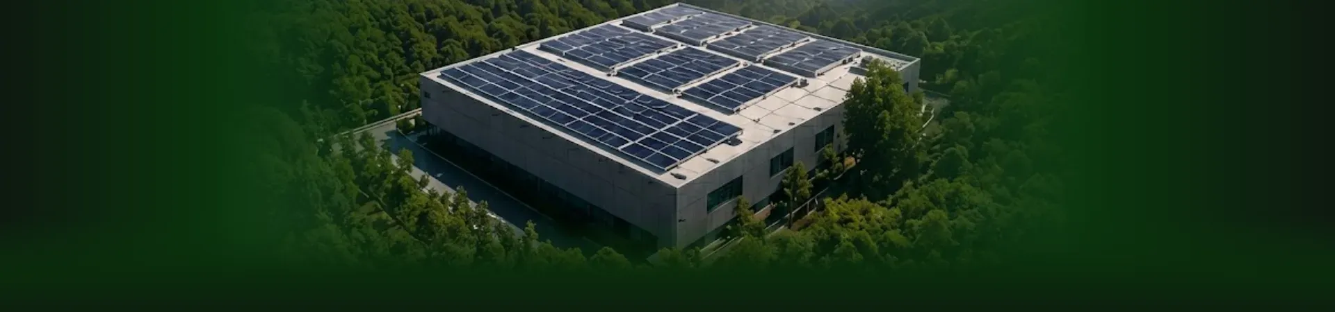 Datacenter de Owirutech con paneles solares, vista aérea